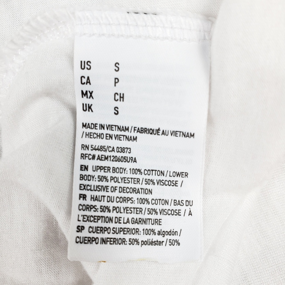 American Eagle White Embroidered Babydoll Tank S - Picture 5 of 8